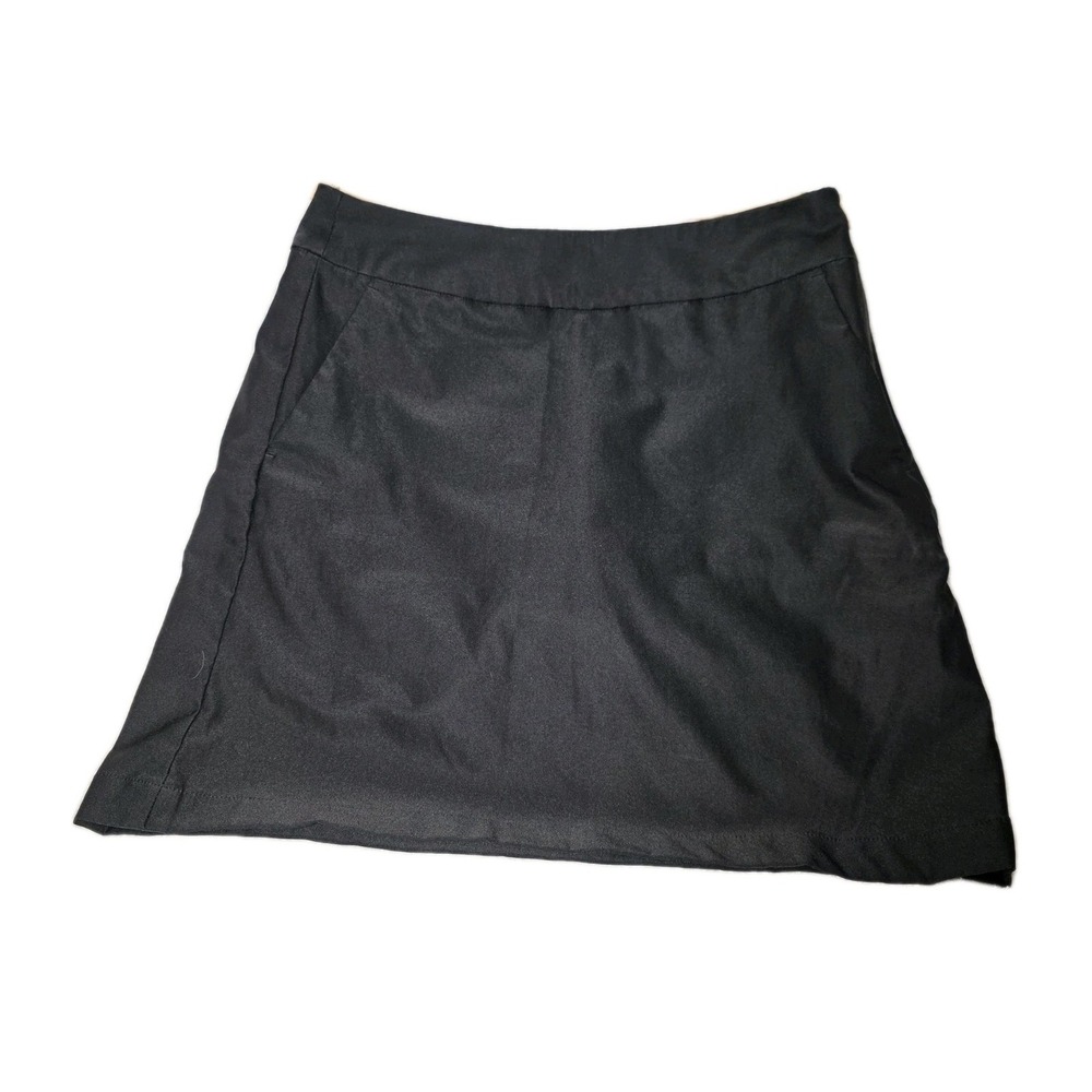 Nike Dri Fit Golf Skort Women's SZ 0 Black Stretch Skirt Pickleball